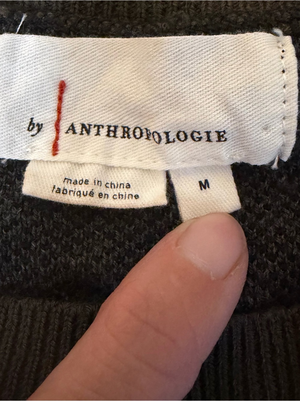 Ethan by Anthropologie Charcoal Green and Black Leopard-Print Crewneck Sweater - Picture 4 of 5